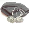 Running Hare Earrings Sterling Silver 