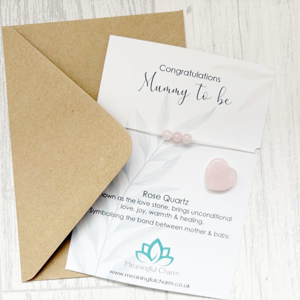 Mummy to be, Baby Shower Gifts, Pregnancy Congratulations, Crystal Bracelet