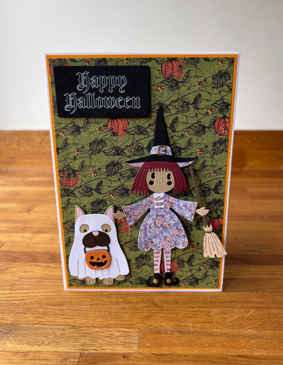 Halloween, Pumpkin patch Gardening Witch.