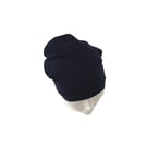 Navy blue beanie hat Slouchy soft viscose beanie cap Women hair loss headwear