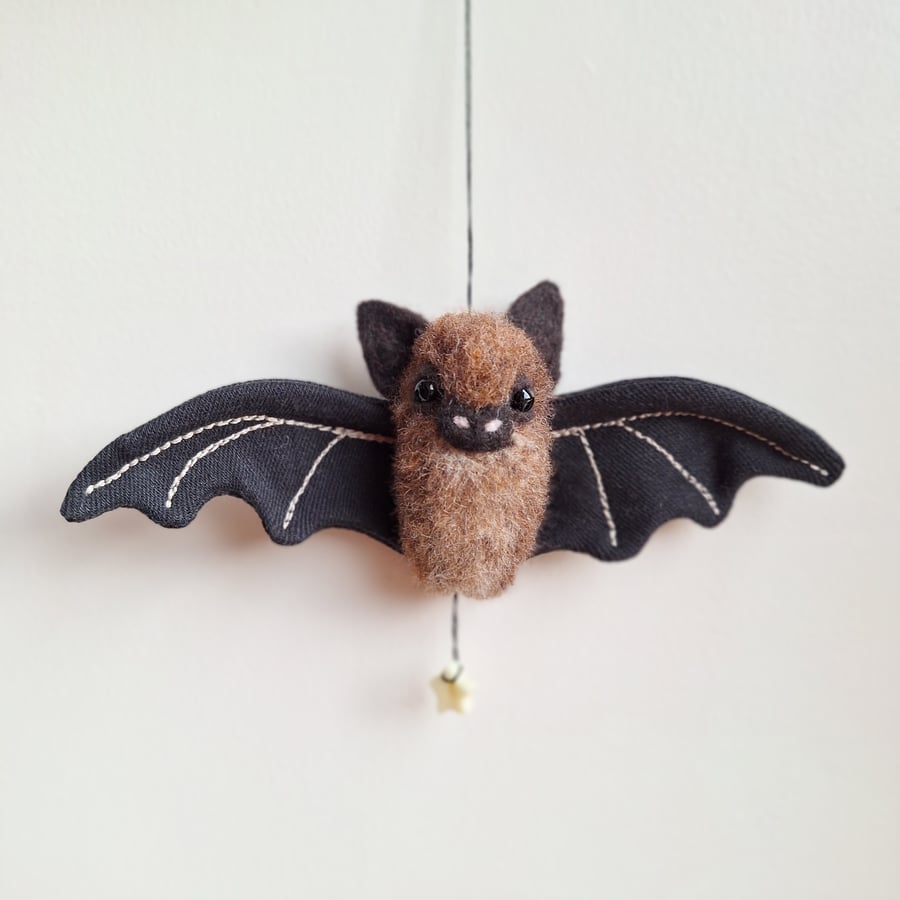 PRE - ORDER Felted Pipistrelle Bat