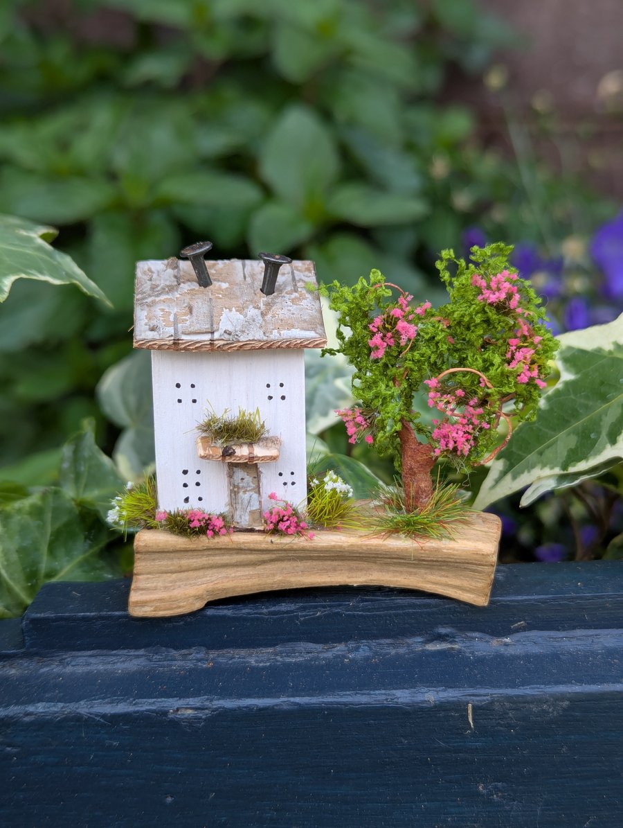 Blossom Cottage - Handmade Tiny Wooden Country Home Decor 