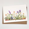 Wildflowers greetings card, blank inside