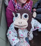 Crochet Monkey Hat: Novelty Winter Hat, Toddler to Adult