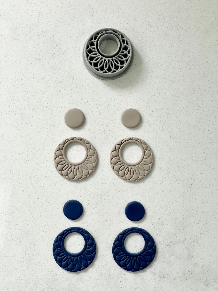 Boho circle design cutter 3.5cm approx diameter 