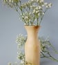 Flared, hand-turned wooden vase – for dried flowers.