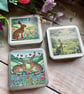 Hare Summer storage tin square buttons, stitch markers, beads, knitting, sewing - Image 5