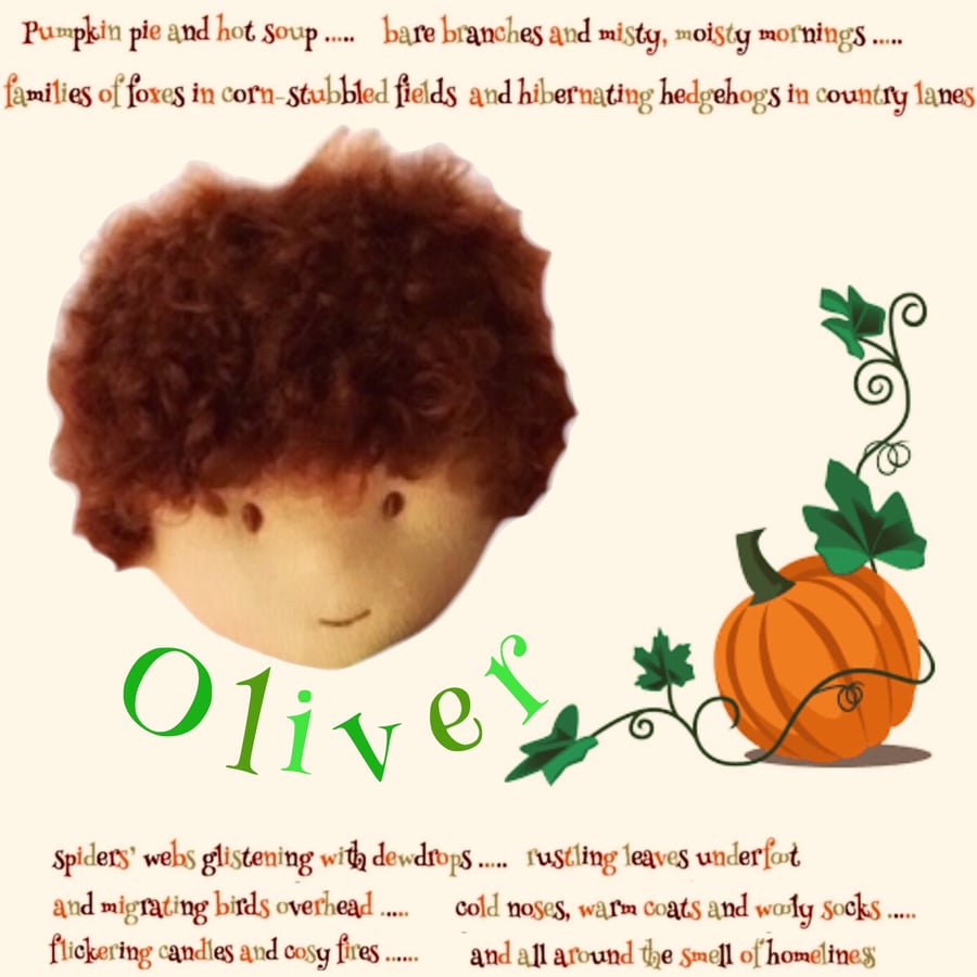 Oliver Greenwood - a handcrafted Mulberry Green doll
