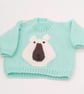 Round Neck Jumper with Polar Bear Motif for Babies and Small Children, Jumper - Image 5