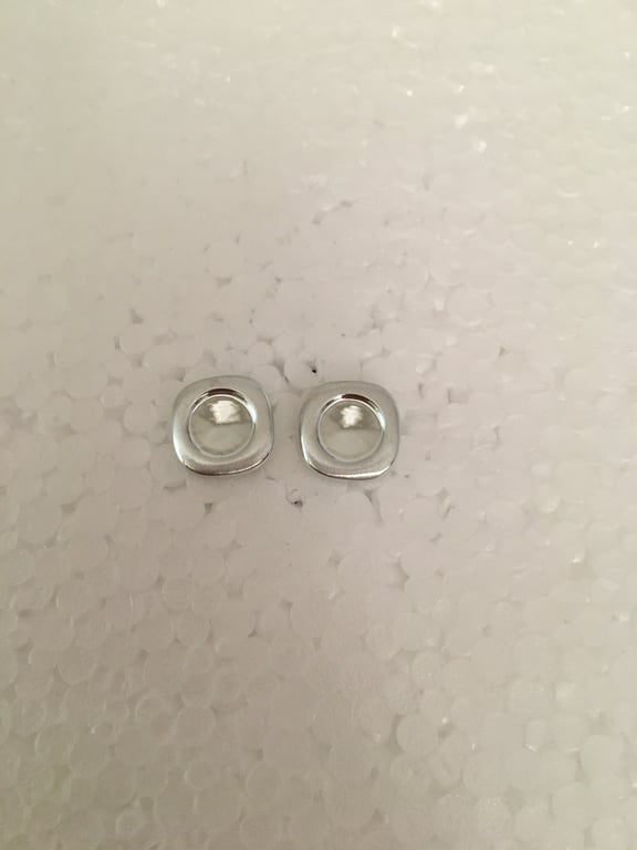 Square Ear Stud Setting - ES26