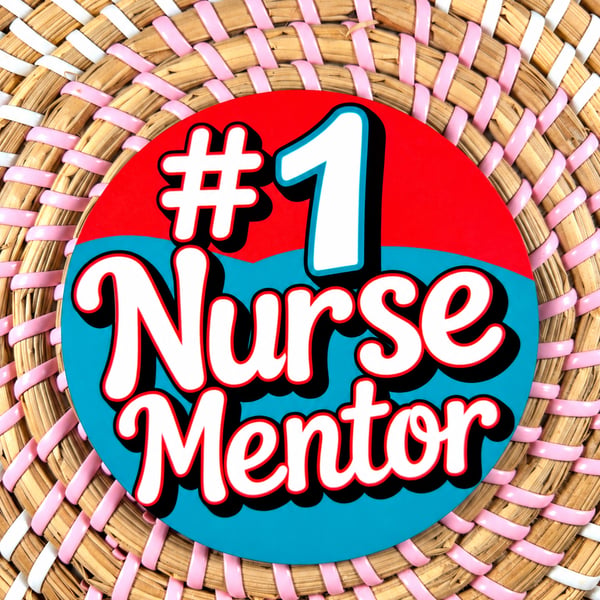 Number 1 Nurse Mentor Wooden Coaster – Handmade Nursing Gift
