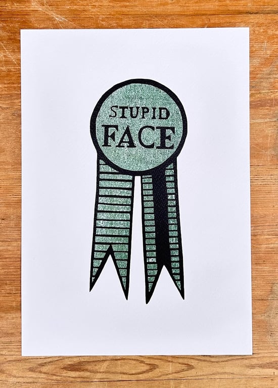 Rosette Print - Green Rosette Print  - Fun Print