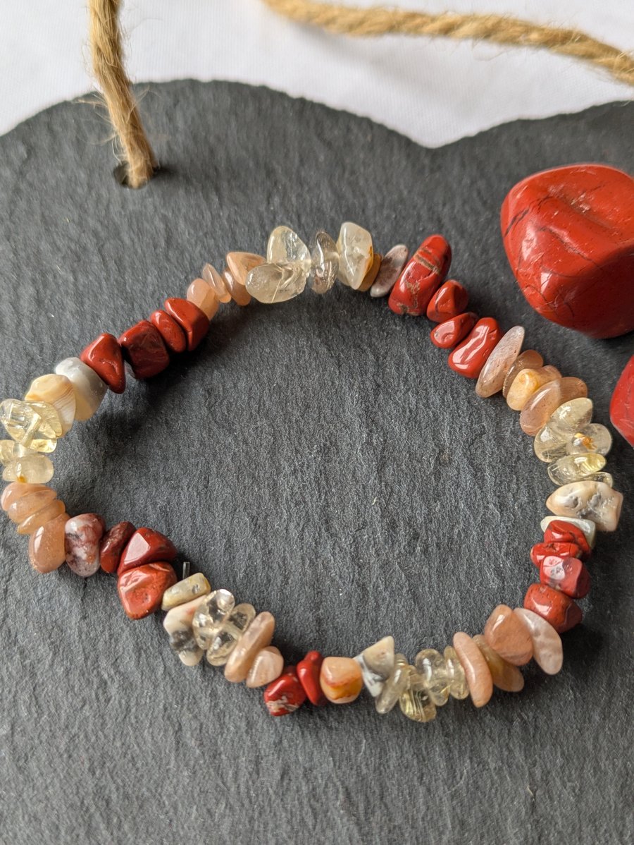 Positive mindset for creatives sunstone bracelet