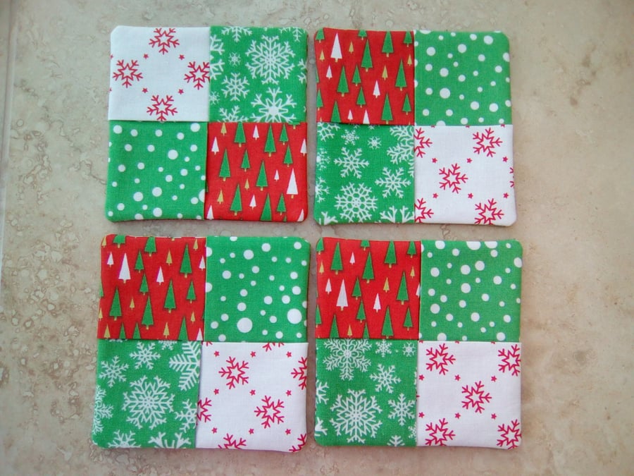 Christmas Coasters  (set of 4)