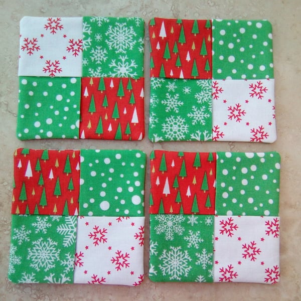 Christmas Coasters  (set of 4)