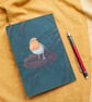 A5 Handmade Notebook with Robin Design - Image 3
