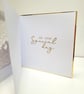 Luxury Wedding Card - Featuring White Doves and foiled Acetate - Image 3