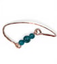 Copper Apatite Asymmetrical Bangle XL 
