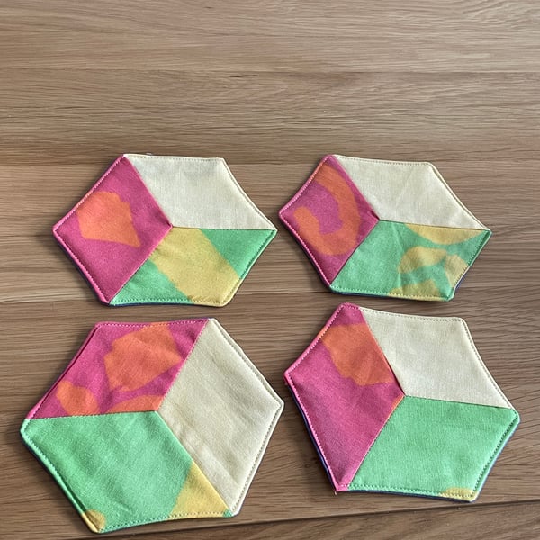Handmade Quilted Fabric Coasters