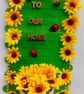 Handmade sunflower wall decoration. - Image 2