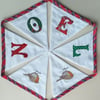 Embroidered Noel Bunting