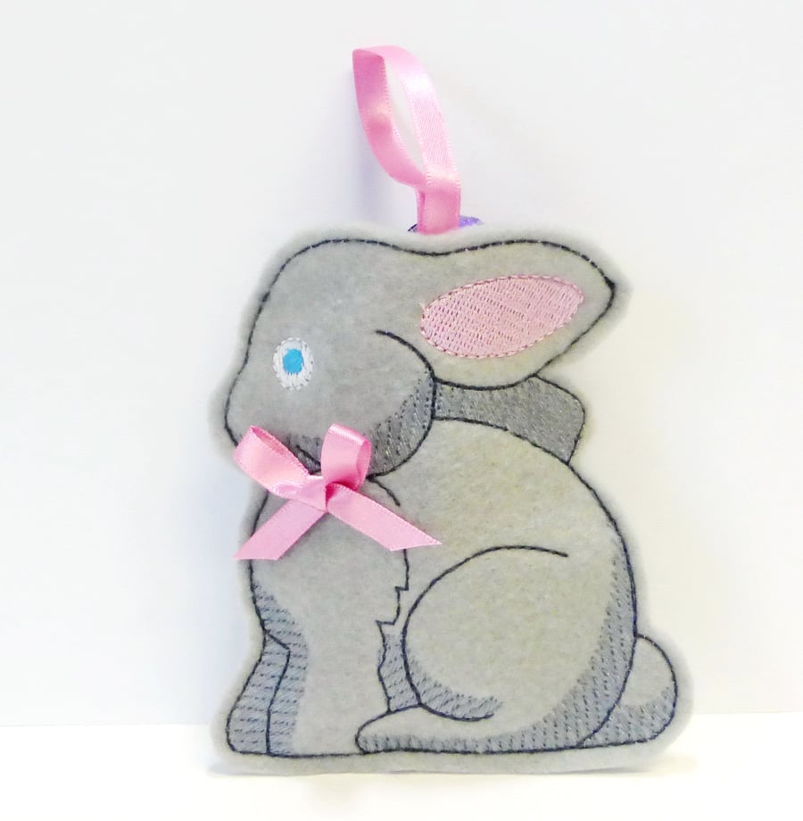 Bunny hanging treat or gift bag