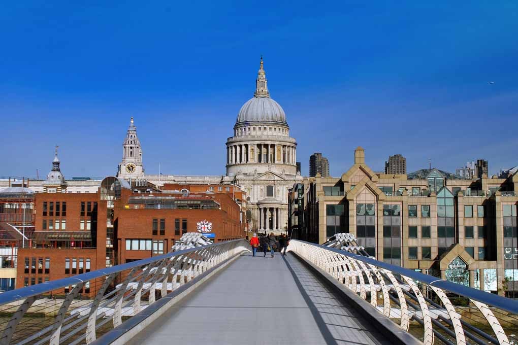 St Paul's Cathedral London Millennium Bridge Photograph Print
