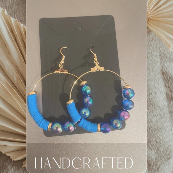 3 PAIRS 3 DESIGNS of Clay and Acrylic Beaded Earring COMBO OFFER