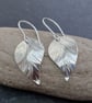 Silver Leaf Earrings, Gift for nature lover - Image 6