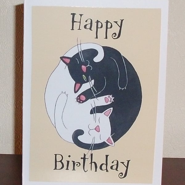 cat birthday card, cat birthday card, cat birthday card