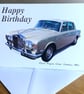 Rolls Royce Silver Shadow - Birthday, Anniversary, Retirement or Plain Card - Image 1