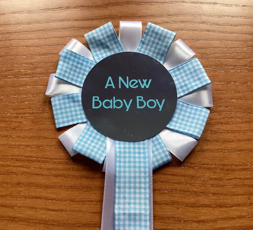 A New Baby Boy Rosette