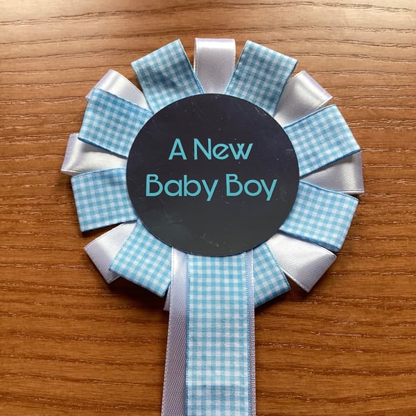 A New Baby Boy Rosette