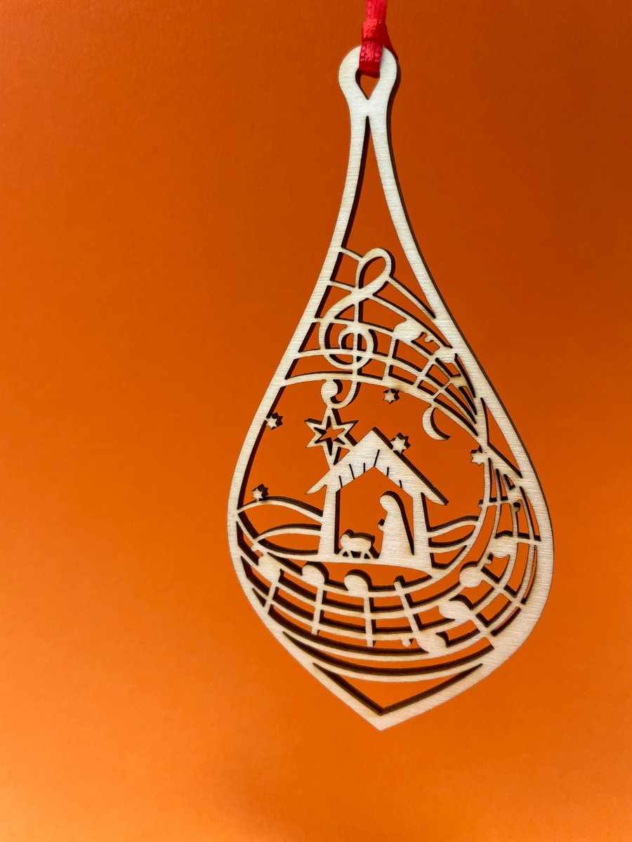 Christmas carol decoration - Silent Night