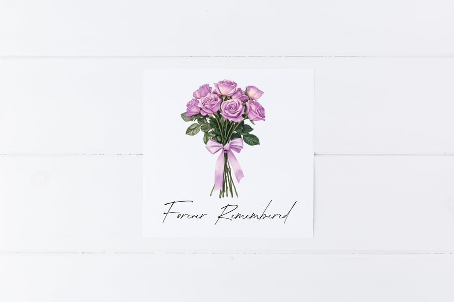 Forever Remembered Sympathy Card