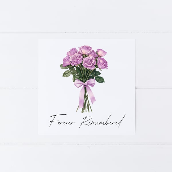 Forever Remembered Sympathy Card