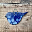 Little ceramic bird hanger
