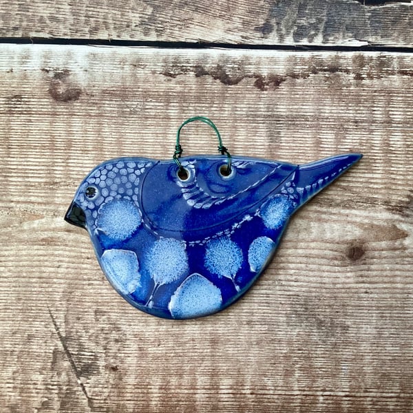 Little ceramic bird hanger