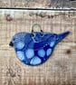 Little ceramic bird hanger