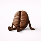 Handmade Custom Coffee Bean Character Ornament