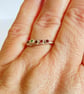 Mixed Garnet Gemstone Silver Ring Handmade  - Image 5