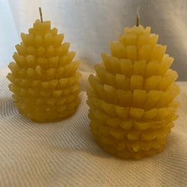Beeswax Organic Pine Cone Shaped Candle