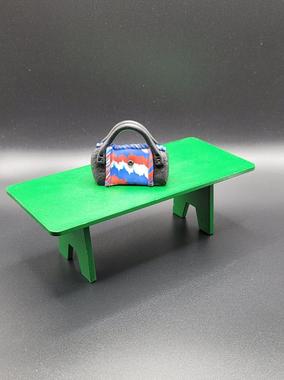 Polymer clay handbag 112 scale miniature novelty gift