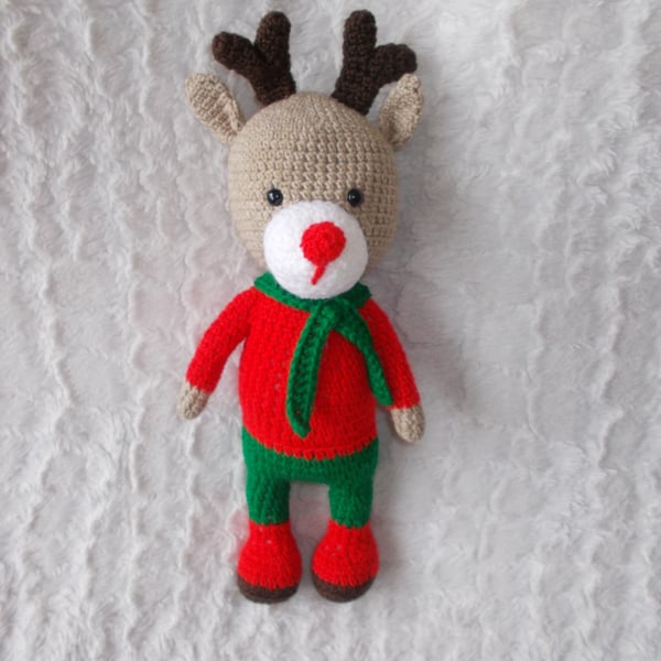 crochet christmas deer