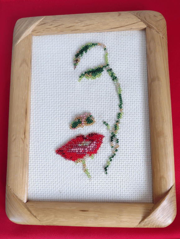 Gorgeous Bead Embroidery Floral Lady