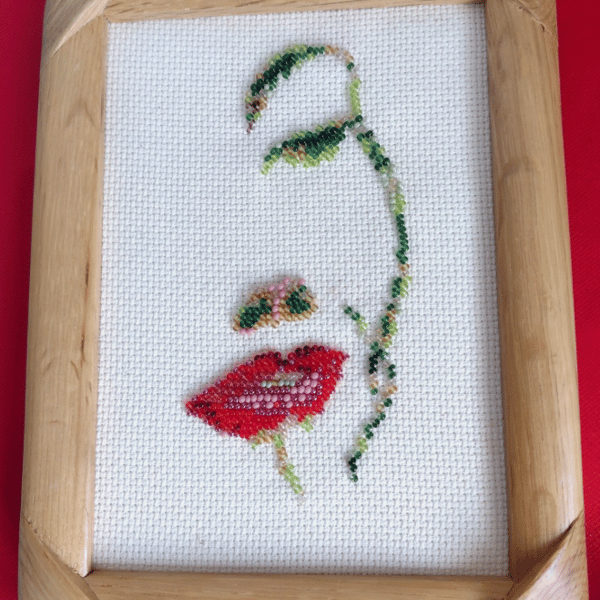 Gorgeous Bead Embroidery Floral Lady