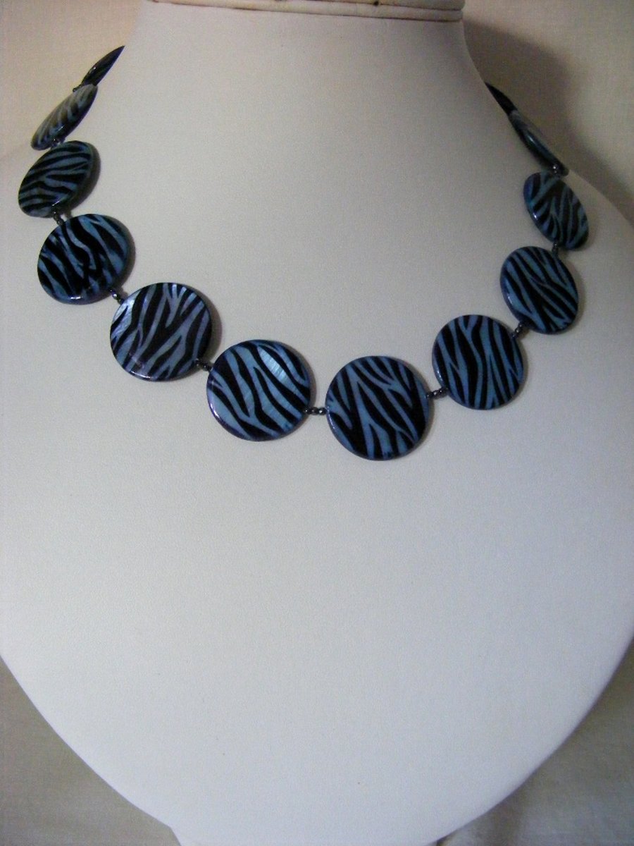 Zebra Print Necklace