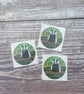 Badger 38mm Round Sticker - Image 2