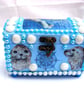 Blue sea chest keepsake or jewellery box - Image 1