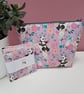 Panda zip pouch and reusable wipes gift set